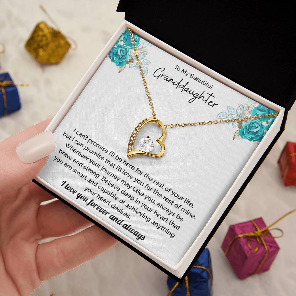 Granddaughter Gift - I Love You Necklace