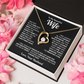 To My Beautiful Wife Heart Necklace – Romantic Gift from Husband