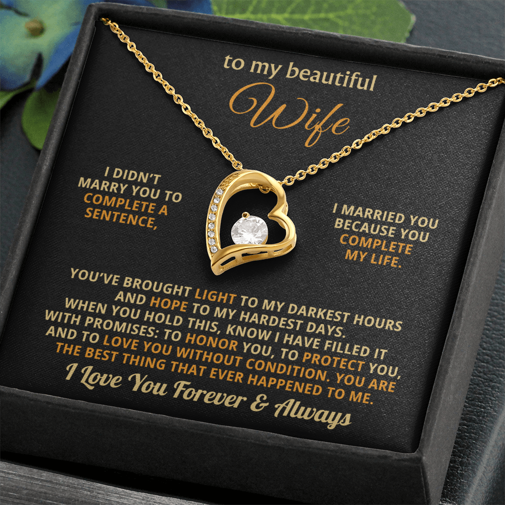 The Unbreakable Love Necklace for Wife