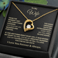 To My Wife – You're My Greatest Blessing Heart Necklace