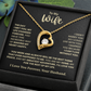 To My Wife – I Can't Live Without You Heart Necklace