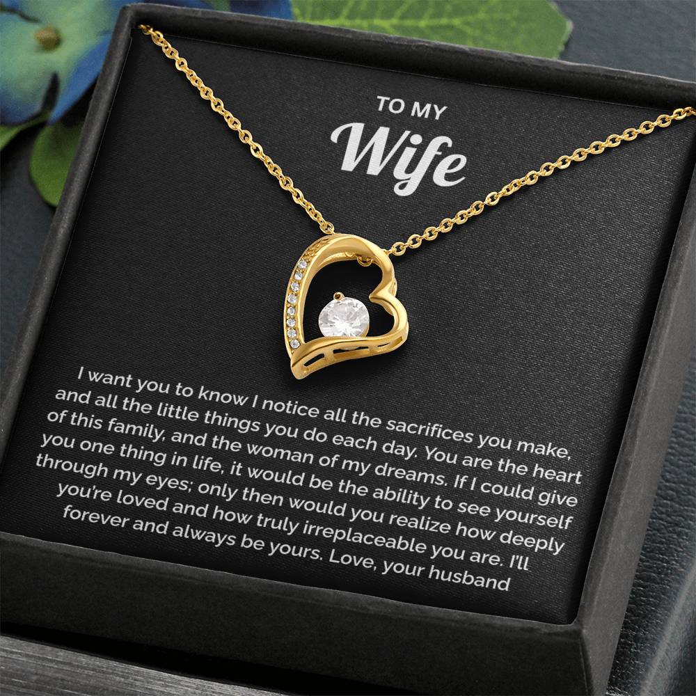 Wife Gift - Heart of our Family Necklace