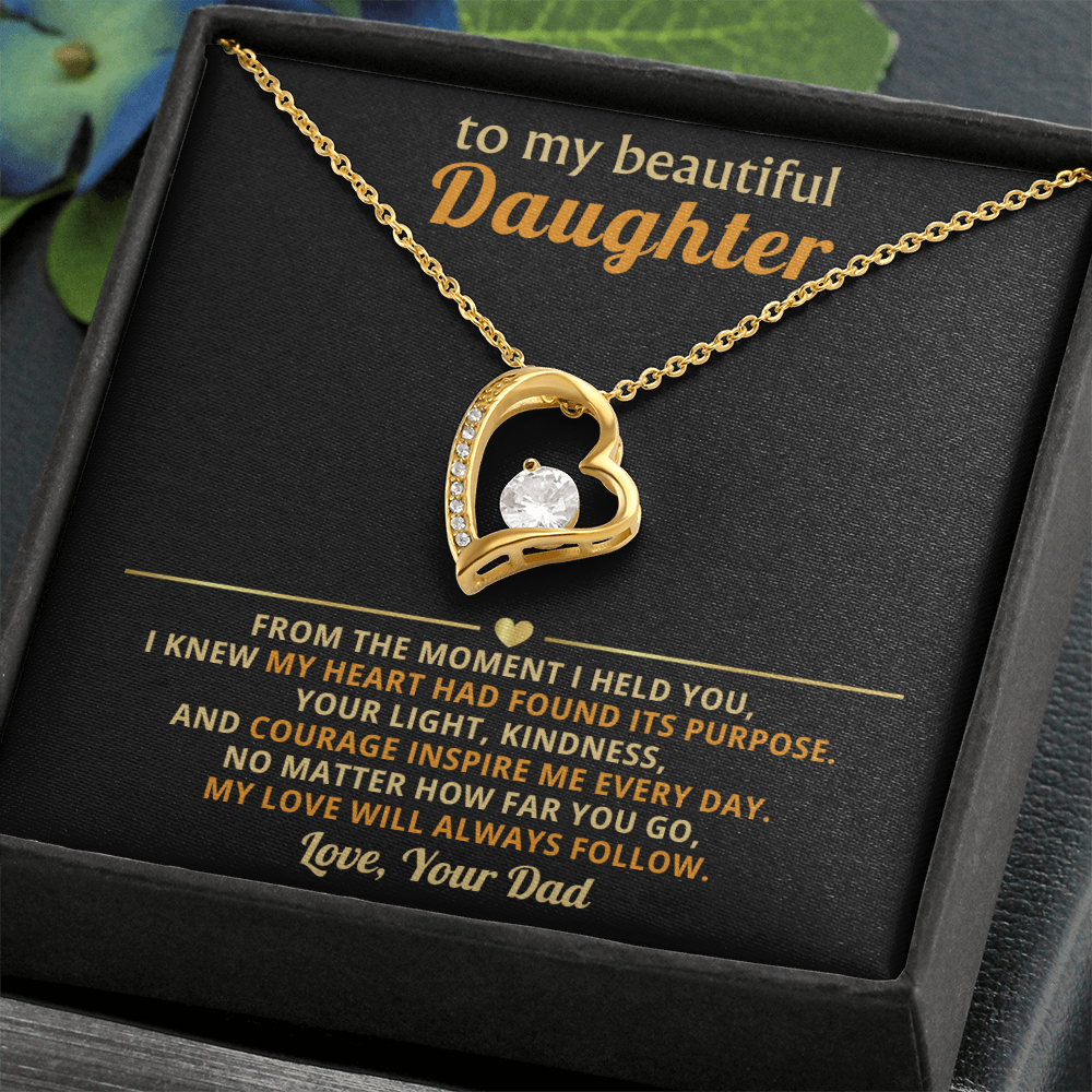 Daughter Forever Love Necklace - You Are My Purpose