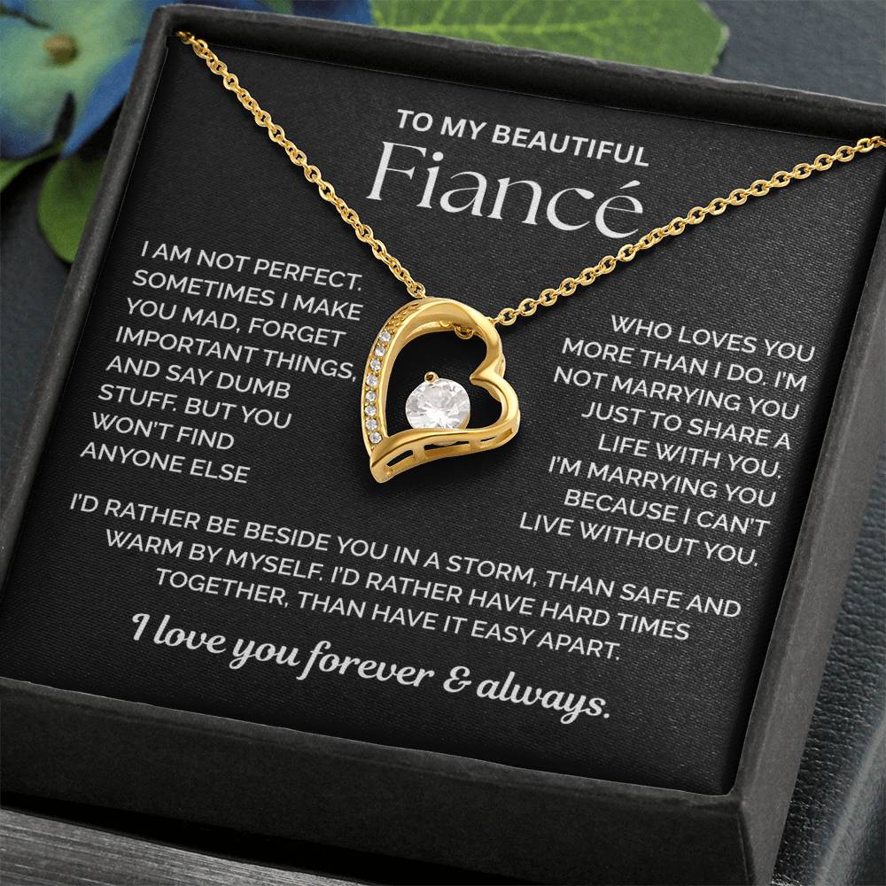 To My Fiance Necklace - You Are My Life