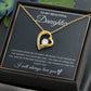 To My Beautiful Daughter - Gift from Proud Parents - Forever Love Necklace