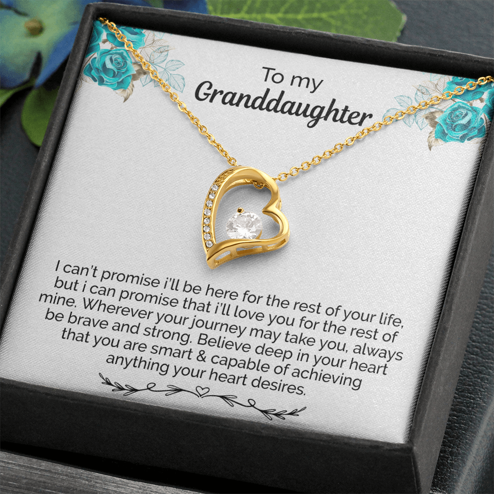 Granddaughter Necklace With Heartfelt Message