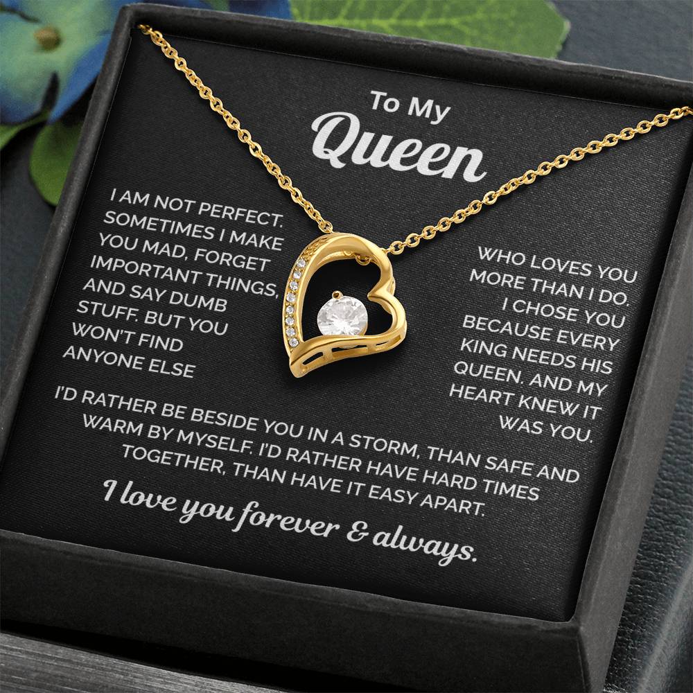 To My Queen Necklace - King Needs a Queen