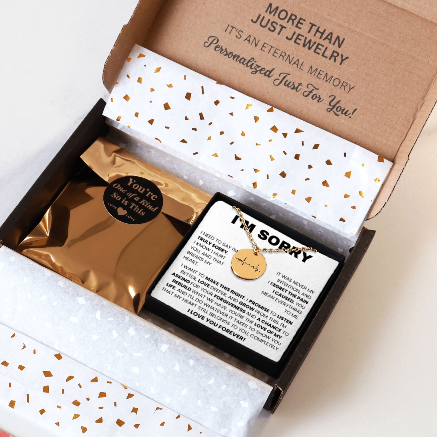 I’m Sorry” Personalized Engraved Necklace